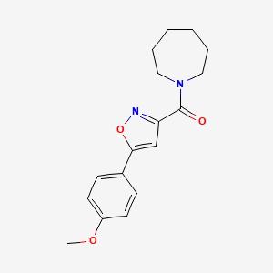 1-{[5-(4-methoxyphenyl)-3-isoxazolyl]carbonyl}azepane