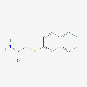 molecular formula C12H11NOS B4729557 2-(2-naphthylthio)acetamide CAS No. 74616-66-3