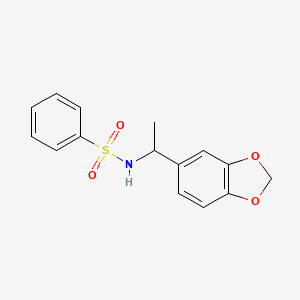 N-[1-(1,3-benzodioxol-5-yl)ethyl]benzenesulfonamide