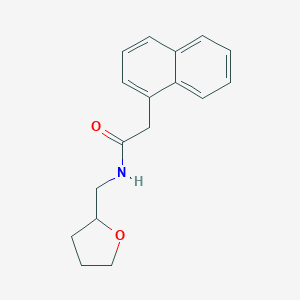 molecular formula C17H19NO2 B472958 2-naphthalen-1-yl-N-(oxolan-2-ylmethyl)acetamide CAS No. 487035-80-3