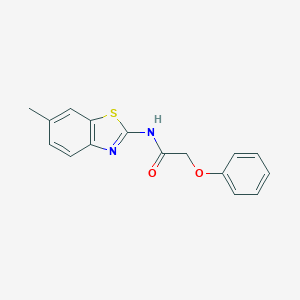 N-(6-methyl-1,3-benzothiazol-2-yl)-2-phenoxyacetamide