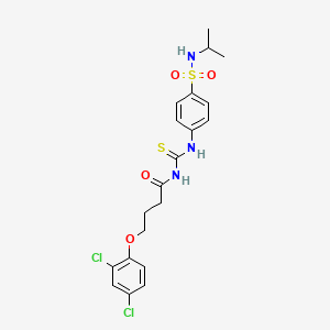 4-(2,4-dichlorophenoxy)-N-[({4-[(isopropylamino)sulfonyl]phenyl}amino)carbonothioyl]butanamide