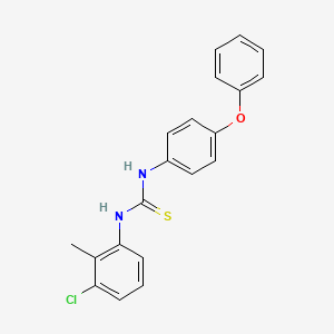 molecular formula C20H17ClN2OS B4729640 N-(3-chloro-2-methylphenyl)-N'-(4-phenoxyphenyl)thiourea 