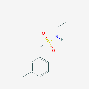 molecular formula C11H17NO2S B4729669 1-(3-methylphenyl)-N-propylmethanesulfonamide 