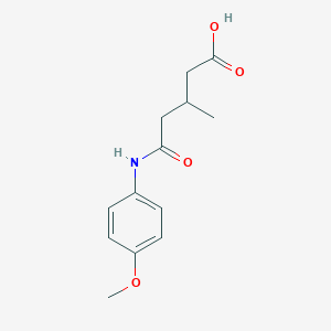 5-[(4-methoxyphenyl)amino]-3-methyl-5-oxopentanoic acid