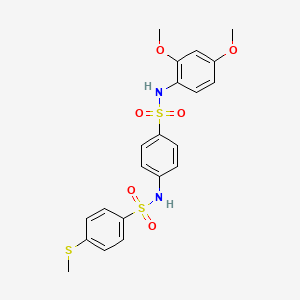 N-(4-{[(2,4-dimethoxyphenyl)amino]sulfonyl}phenyl)-4-(methylthio)benzenesulfonamide