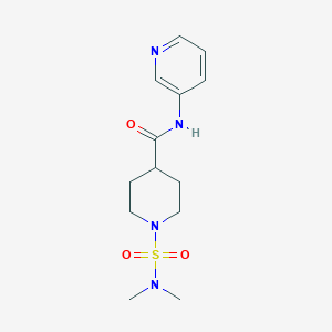 molecular formula C13H20N4O3S B4729820 1-(dimethylsulfamoyl)-N-(pyridin-3-yl)piperidine-4-carboxamide 