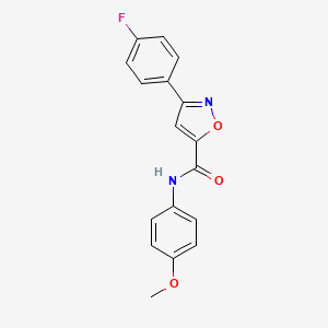 3-(4-fluorophenyl)-N-(4-methoxyphenyl)-5-isoxazolecarboxamide