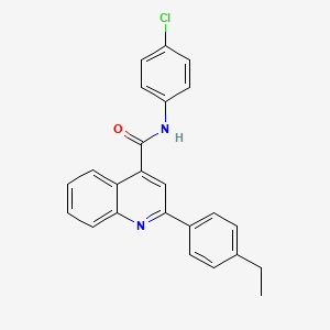 N-(4-chlorophenyl)-2-(4-ethylphenyl)-4-quinolinecarboxamide