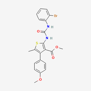 molecular formula C21H19BrN2O4S B4729858 methyl 2-({[(2-bromophenyl)amino]carbonyl}amino)-4-(4-methoxyphenyl)-5-methyl-3-thiophenecarboxylate 