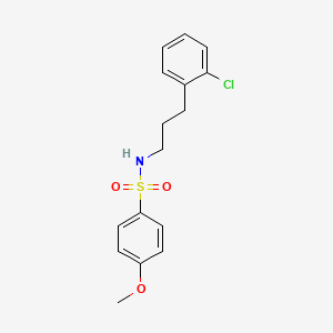 N-[3-(2-chlorophenyl)propyl]-4-methoxybenzenesulfonamide