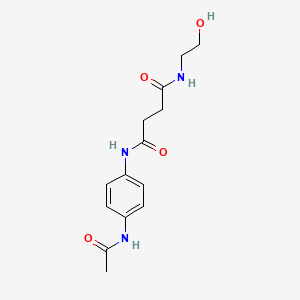 N-[4-(acetylamino)phenyl]-N'-(2-hydroxyethyl)succinamide