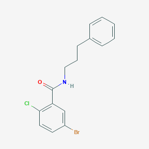 molecular formula C16H15BrClNO B4729934 5-bromo-2-chloro-N-(3-phenylpropyl)benzamide 