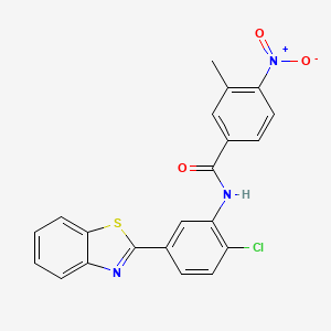 N-[5-(1,3-benzothiazol-2-yl)-2-chlorophenyl]-3-methyl-4-nitrobenzamide