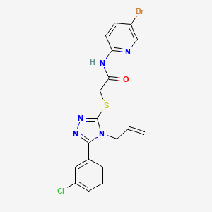 2-{[4-allyl-5-(3-chlorophenyl)-4H-1,2,4-triazol-3-yl]thio}-N-(5-bromo-2-pyridinyl)acetamide