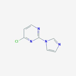 B047300 4-chloro-2-(1H-imidazol-1-yl)pyrimidine CAS No. 114834-04-7