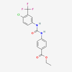 ethyl 4-[({[4-chloro-3-(trifluoromethyl)phenyl]amino}carbonyl)amino]benzoate