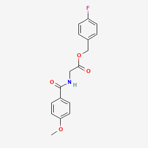 4-fluorobenzyl N-(4-methoxybenzoyl)glycinate