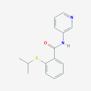 molecular formula C15H16N2OS B4730052 2-(isopropylthio)-N-3-pyridinylbenzamide 