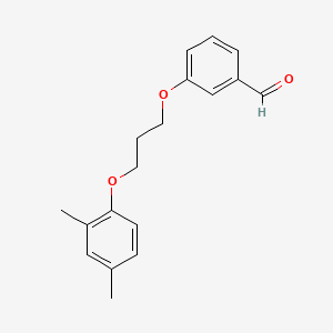 molecular formula C18H20O3 B4730092 3-[3-(2,4-dimethylphenoxy)propoxy]benzaldehyde 