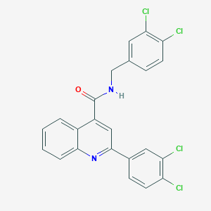 N-(3,4-dichlorobenzyl)-2-(3,4-dichlorophenyl)-4-quinolinecarboxamide