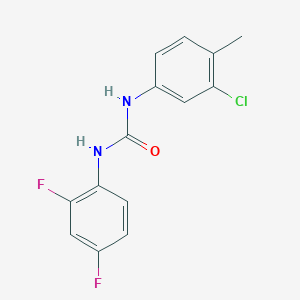 N-(3-chloro-4-methylphenyl)-N'-(2,4-difluorophenyl)urea