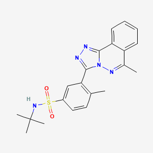 molecular formula C21H23N5O2S B4730194 N-(tert-butyl)-4-methyl-3-(6-methyl[1,2,4]triazolo[3,4-a]phthalazin-3-yl)benzenesulfonamide 