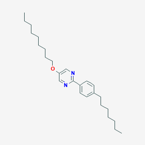 molecular formula C26H40N2O B047302 2-(4-Heptylphenyl)-5-(nonyloxy)pyrimidine CAS No. 121640-72-0