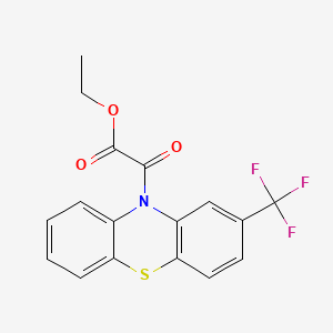 ethyl oxo[2-(trifluoromethyl)-10H-phenothiazin-10-yl]acetate