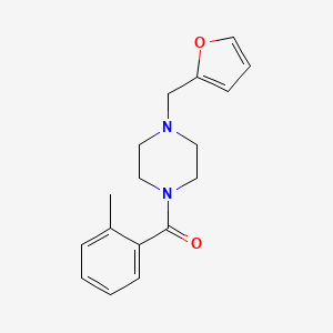 1-(2-furylmethyl)-4-(2-methylbenzoyl)piperazine