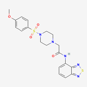 N-2,1,3-benzothiadiazol-4-yl-2-{4-[(4-methoxyphenyl)sulfonyl]-1-piperazinyl}acetamide