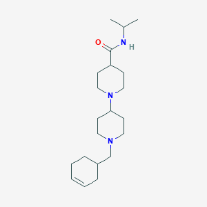 molecular formula C21H37N3O B4730237 1'-(3-cyclohexen-1-ylmethyl)-N-isopropyl-1,4'-bipiperidine-4-carboxamide 