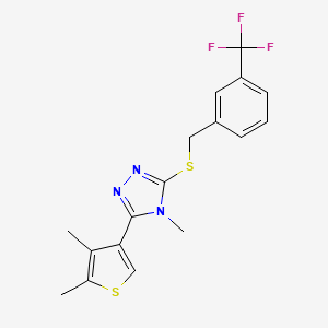 3-(4,5-dimethyl-3-thienyl)-4-methyl-5-{[3-(trifluoromethyl)benzyl]thio}-4H-1,2,4-triazole