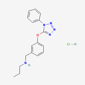 N-{3-[(1-phenyl-1H-tetrazol-5-yl)oxy]benzyl}-1-propanamine hydrochloride