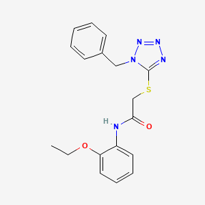 molecular formula C18H19N5O2S B4730323 2-[(1-benzyl-1H-tetrazol-5-yl)thio]-N-(2-ethoxyphenyl)acetamide 