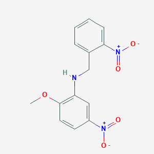 (2-methoxy-5-nitrophenyl)(2-nitrobenzyl)amine