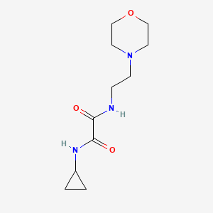 molecular formula C11H19N3O3 B4730440 N-cyclopropyl-N'-[2-(4-morpholinyl)ethyl]ethanediamide 