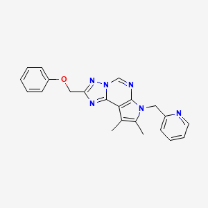 8,9-dimethyl-2-(phenoxymethyl)-7-(2-pyridinylmethyl)-7H-pyrrolo[3,2-e][1,2,4]triazolo[1,5-c]pyrimidine