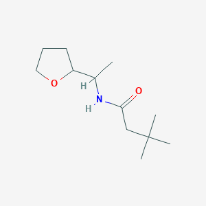 3,3-dimethyl-N-[1-(tetrahydro-2-furanyl)ethyl]butanamide