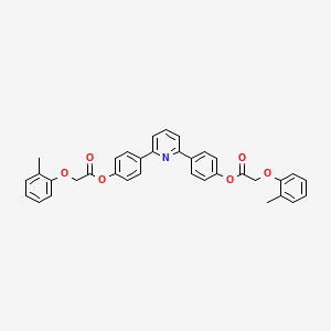 molecular formula C35H29NO6 B4730481 2,6-pyridinediyldi-4,1-phenylene bis[(2-methylphenoxy)acetate] 