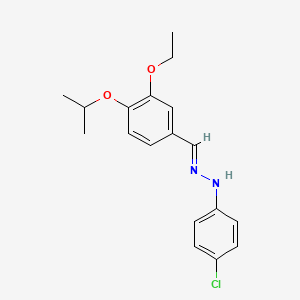 3-ethoxy-4-isopropoxybenzaldehyde (4-chlorophenyl)hydrazone