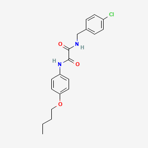 molecular formula C19H21ClN2O3 B4730523 N-(4-butoxyphenyl)-N'-(4-chlorobenzyl)ethanediamide 