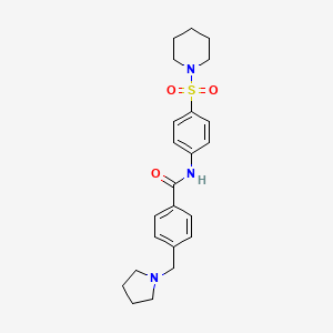 N-[4-(1-piperidinylsulfonyl)phenyl]-4-(1-pyrrolidinylmethyl)benzamide