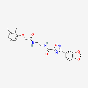 3-(1,3-benzodioxol-5-yl)-N-(2-{[(2,3-dimethylphenoxy)acetyl]amino}ethyl)-1,2,4-oxadiazole-5-carboxamide