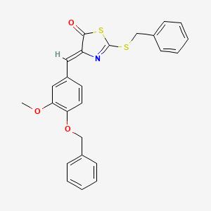 4-[4-(benzyloxy)-3-methoxybenzylidene]-2-(benzylthio)-1,3-thiazol-5(4H)-one