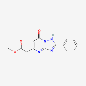 methyl (7-oxo-2-phenyl-4,7-dihydro[1,2,4]triazolo[1,5-a]pyrimidin-5-yl)acetate