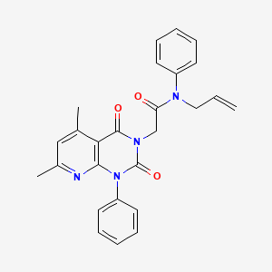 N-allyl-2-(5,7-dimethyl-2,4-dioxo-1-phenyl-1,4-dihydropyrido[2,3-d]pyrimidin-3(2H)-yl)-N-phenylacetamide