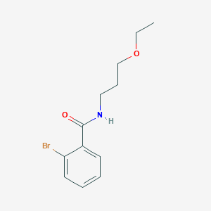 molecular formula C12H16BrNO2 B4730703 2-bromo-N-(3-ethoxypropyl)benzamide 