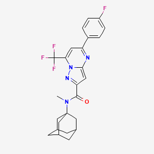 N-1-adamantyl-5-(4-fluorophenyl)-N-methyl-7-(trifluoromethyl)pyrazolo[1,5-a]pyrimidine-2-carboxamide