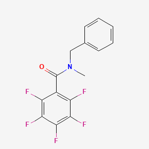 molecular formula C15H10F5NO B4730711 N-benzyl-2,3,4,5,6-pentafluoro-N-methylbenzamide 